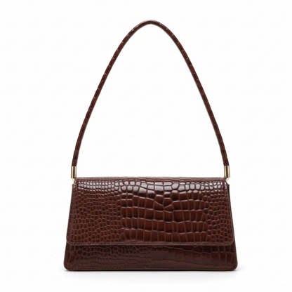 Sac à Main Classique à Motif Croco | Sac Bandoulière Élégant, Raffiné