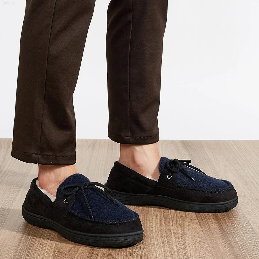 Chausson orthopédique homme bi-matière lacet