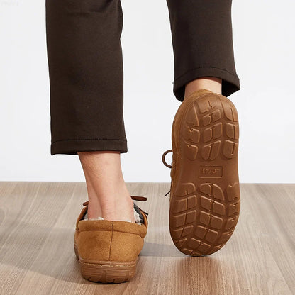 Chausson orthopédique homme bi-matière lacet