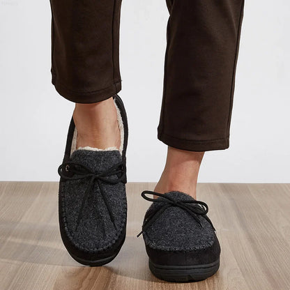 Chausson orthopédique homme bi-matière lacet