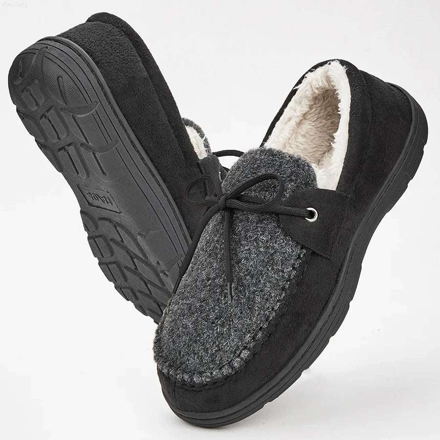 Chausson orthopédique homme bi-matière lacet