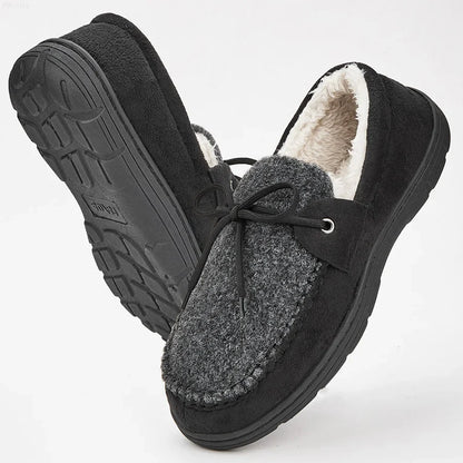 Chausson orthopédique homme bi-matière lacet