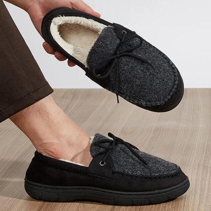 Chausson orthopédique homme bi-matière lacet