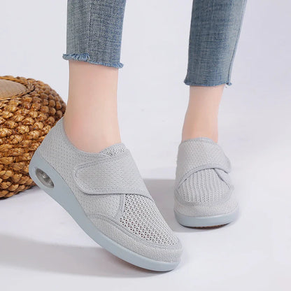 Flexima AirWalk – Chaussures confort femme à scratch respirant
