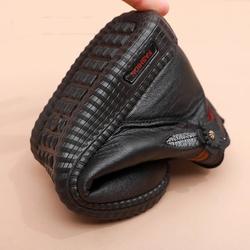 Botte orthopédique femme avec motif floral