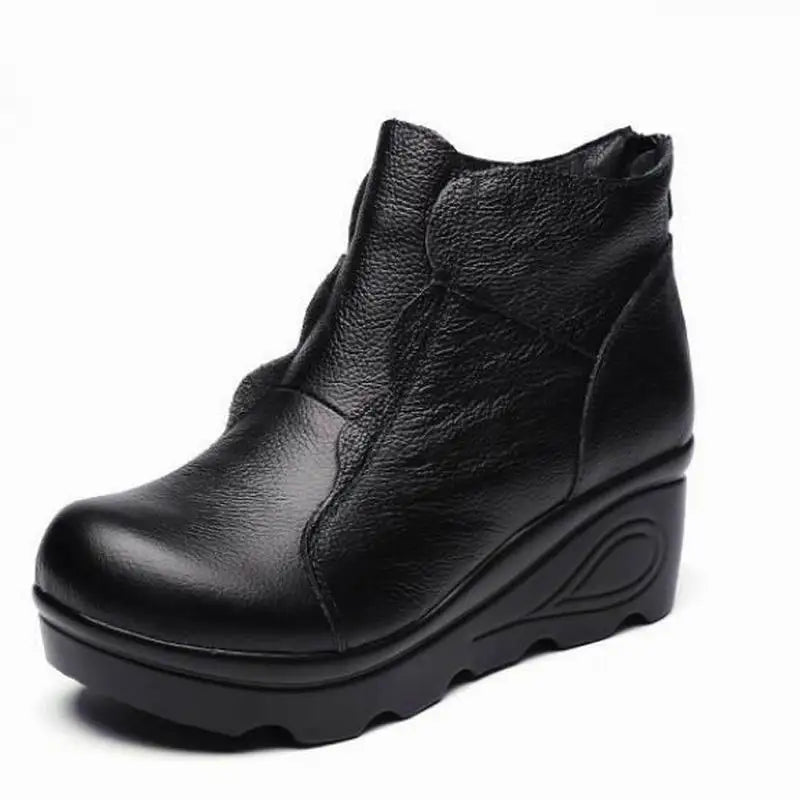 Botte orthopédique femme à talon compensé