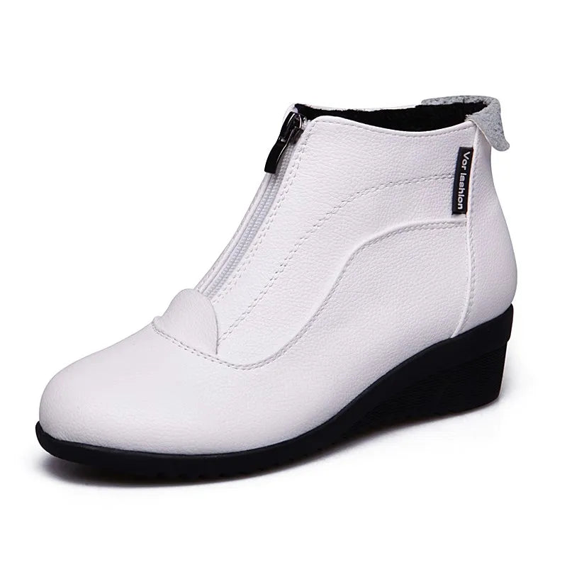 Botte orthopédique femme zippée confort