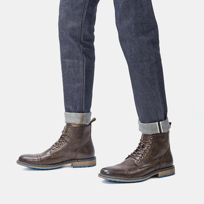 Botte orthopédique homme classique à lacets