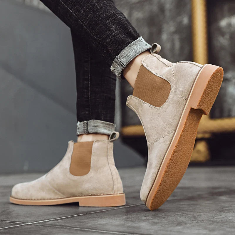 Botte orthopédique homme à enfiler élégante