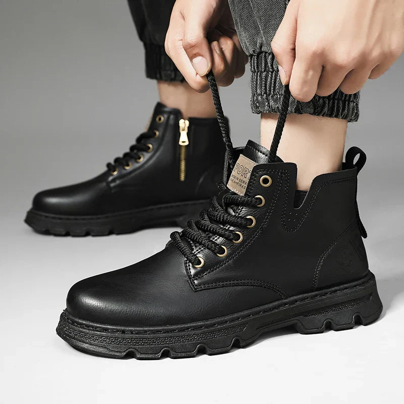 Botte orthopédique homme imperméable et résistante