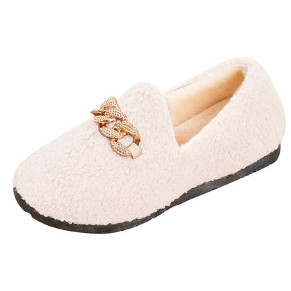 Chausson orthopédique femme avec boucle décorative