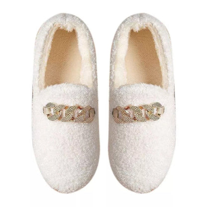 Chausson orthopédique femme avec boucle décorative