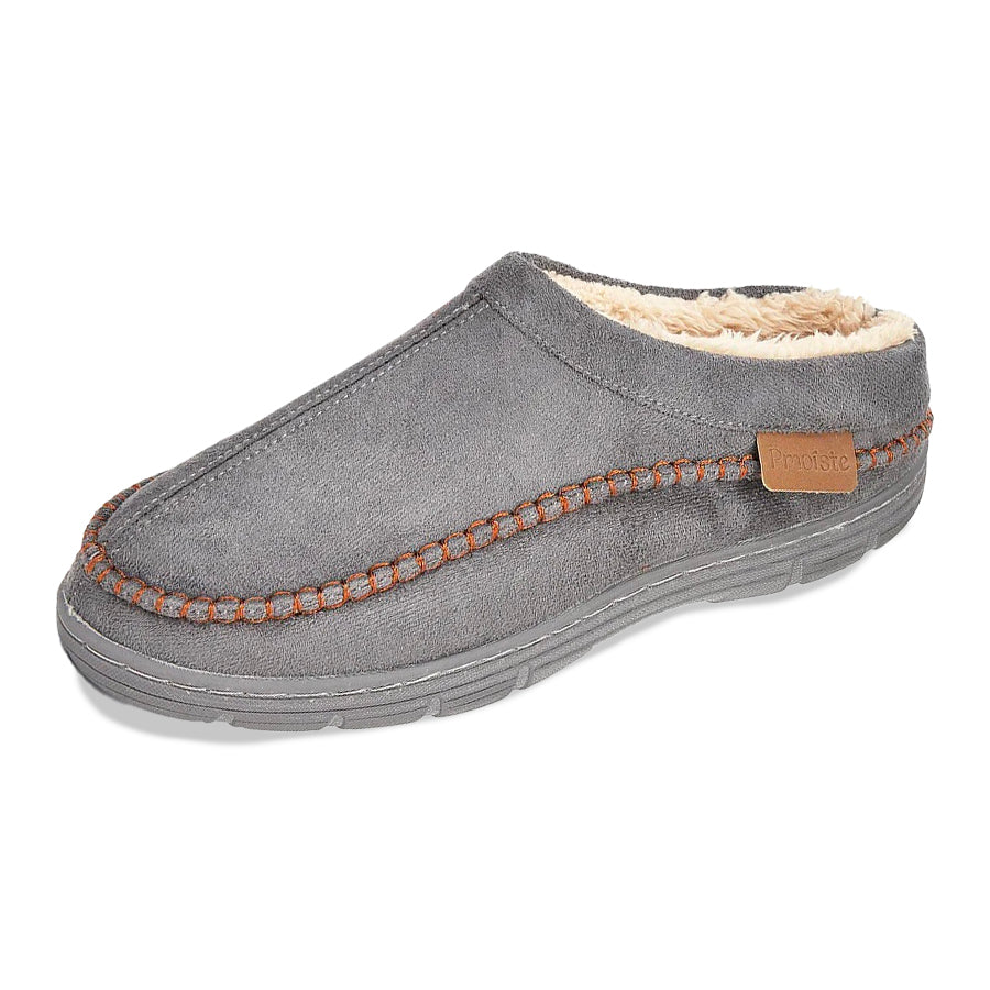 Chausson orthopédique homme effet suédine doublé chaud