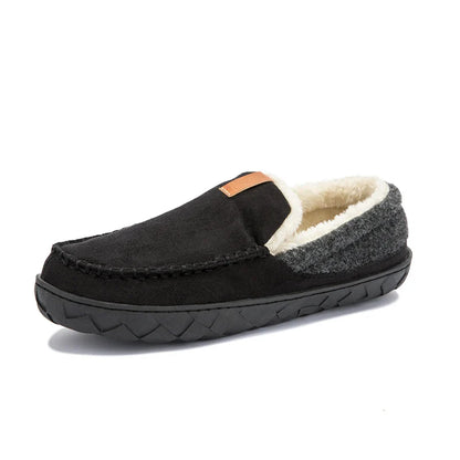 Chausson orthopédique homme style mocassin fourré