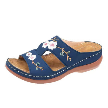 Claquette orthopédique femme design floral