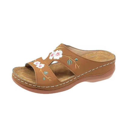 Claquette orthopédique femme design floral