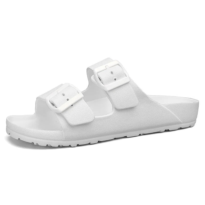 Claquette orthopédique homme à deux brides réglables