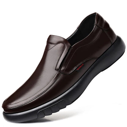 Mocassin orthopédique homme cuir lisse intérieur confort