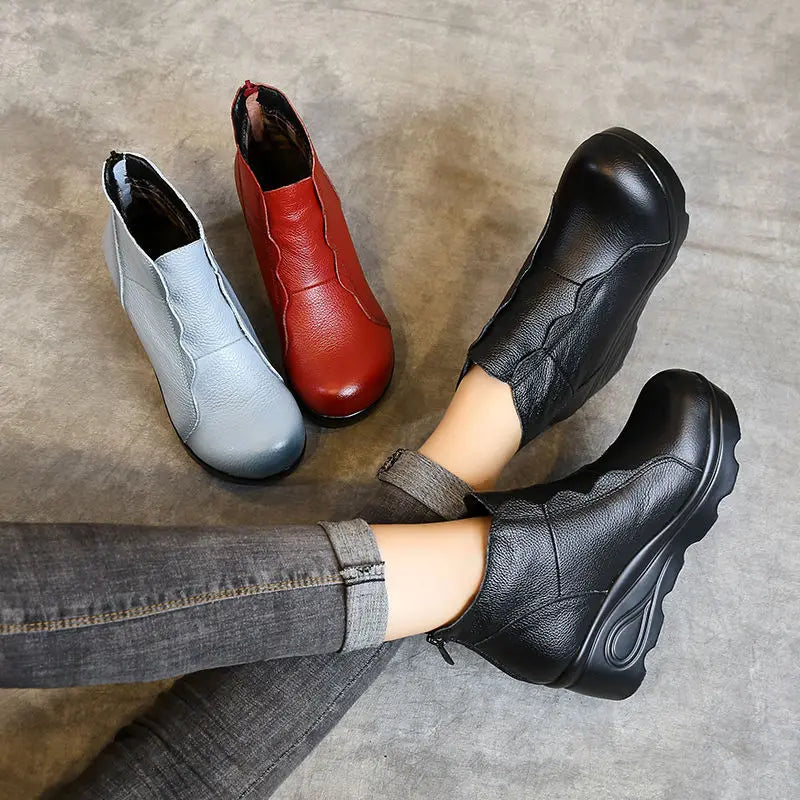 Botte orthopédique femme à talon compensé