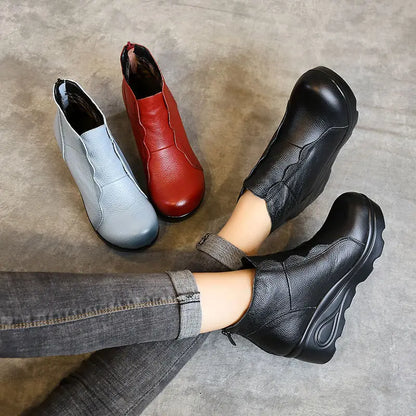 Botte orthopédique femme à talon compensé