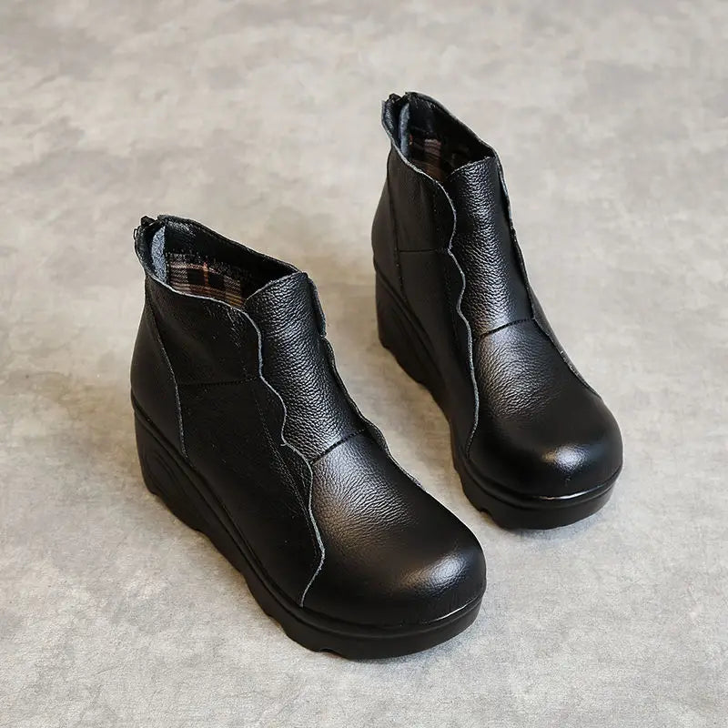 Botte orthopédique femme à talon compensé