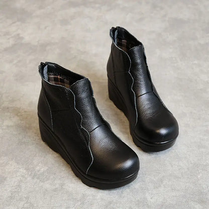 Botte orthopédique femme à talon compensé