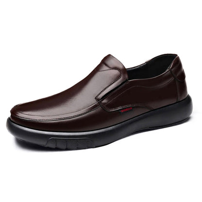 Mocassin orthopédique homme cuir lisse intérieur confort