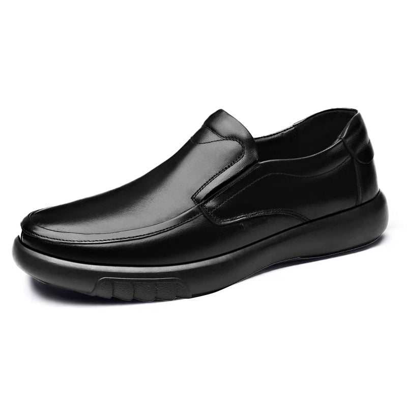 Mocassin orthopédique homme cuir lisse intérieur confort