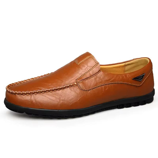 Mocassin orthopédique homme cuir souple à enfiler