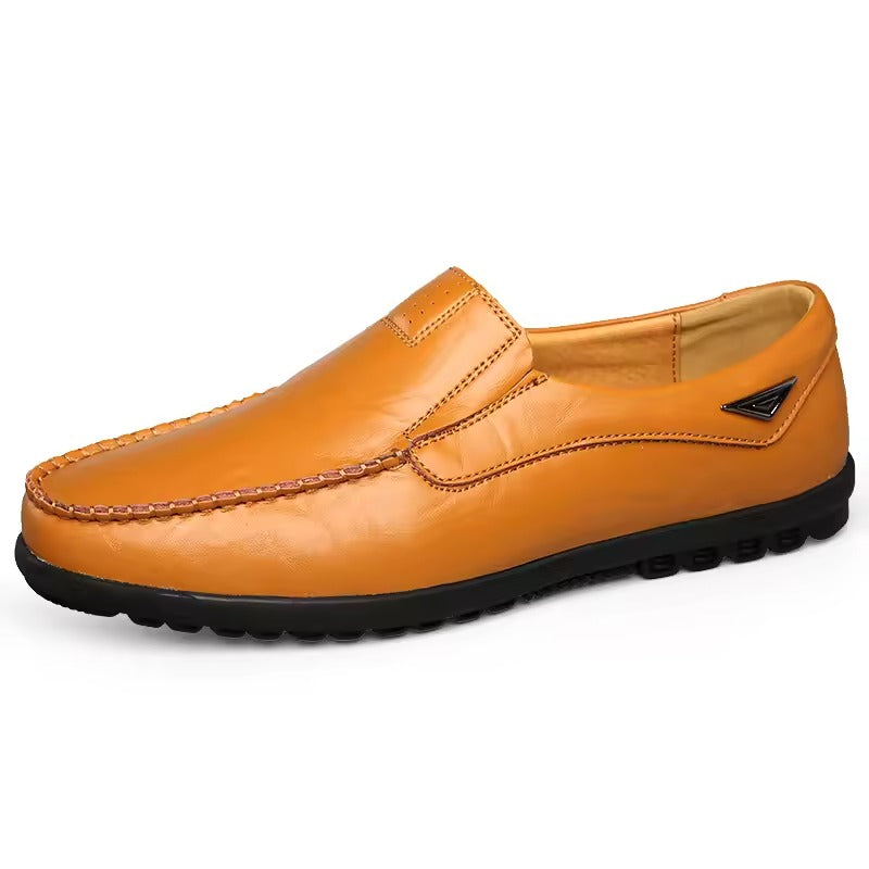 Mocassin orthopédique homme cuir souple à enfiler