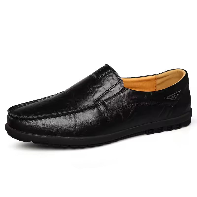 Mocassin orthopédique homme cuir souple à enfiler