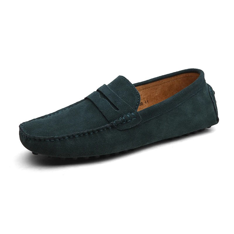 Mocassin orthopédique homme suède souple et casual