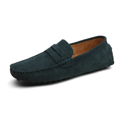 Mocassin orthopédique homme suède souple et casual
