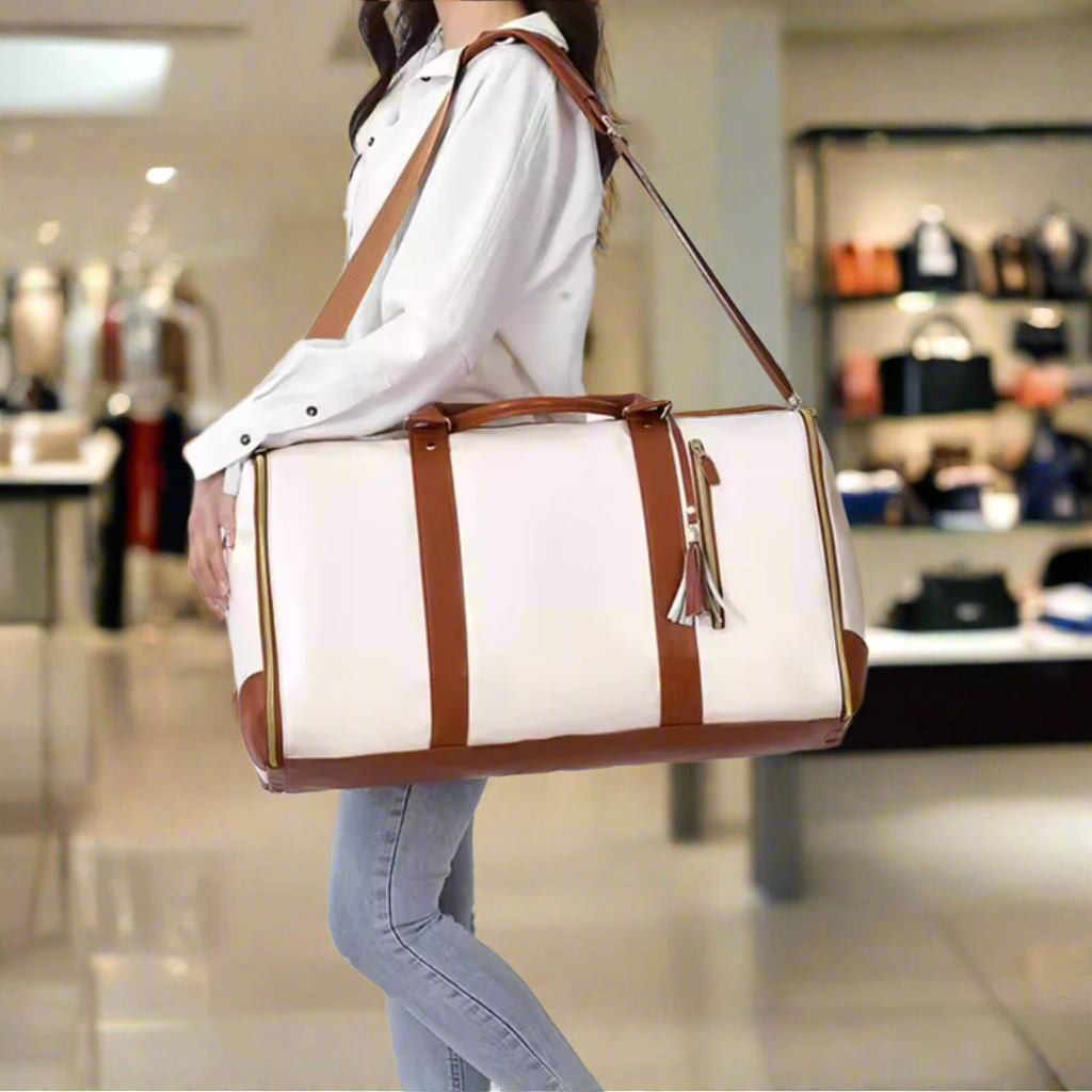 Pli'Voyage Beige Marron | Ultra-léger Durable Élégant Pratique Pliable et Compact