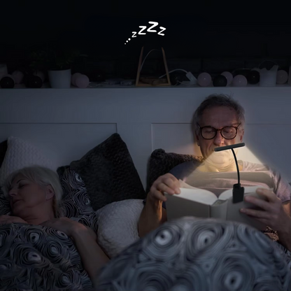 Lampe de lecture LED avec clip | Rechargeable et portable
