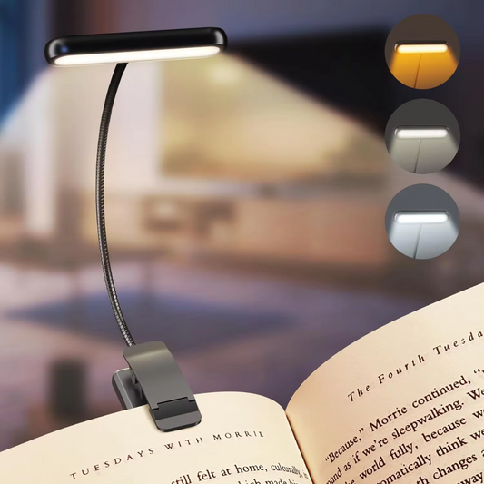 Lampe de lecture LED avec clip | Rechargeable et portable