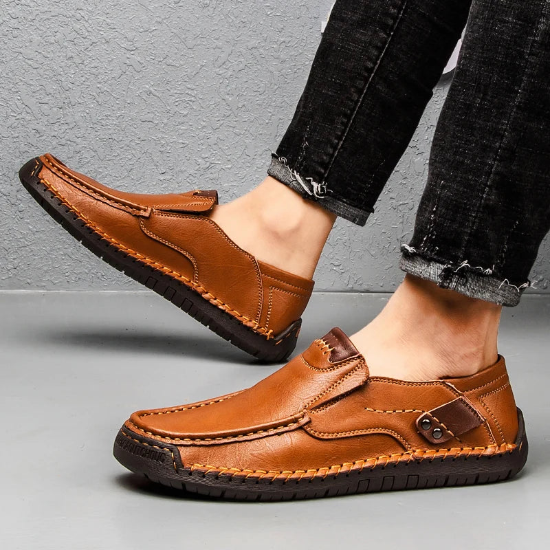 Mocassin orthopédique homme souple et marche confort
