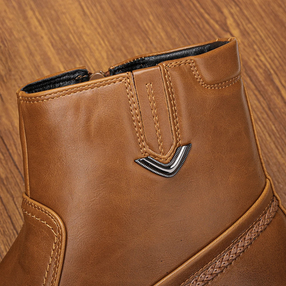 Botte orthopédique homme style vintage