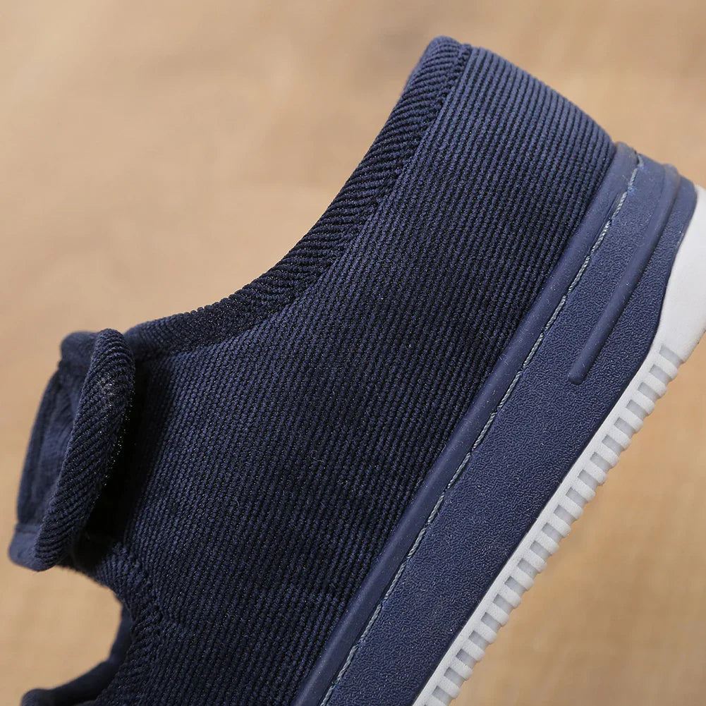 Chausson orthopédique femme ouvert à scratch