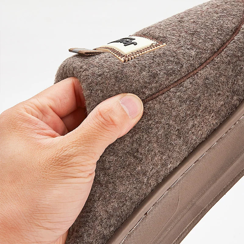 Chausson orthopédique homme en laine bouclée