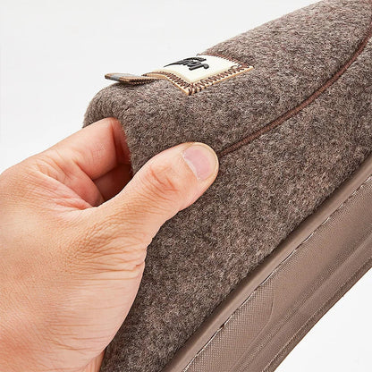 Chausson orthopédique homme en laine bouclée