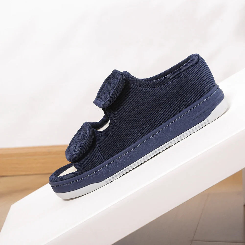 Chausson orthopédique femme ouvert à scratch