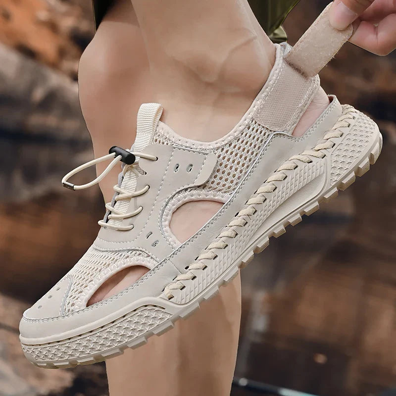 Sandale orthopédique homme à maille respirante