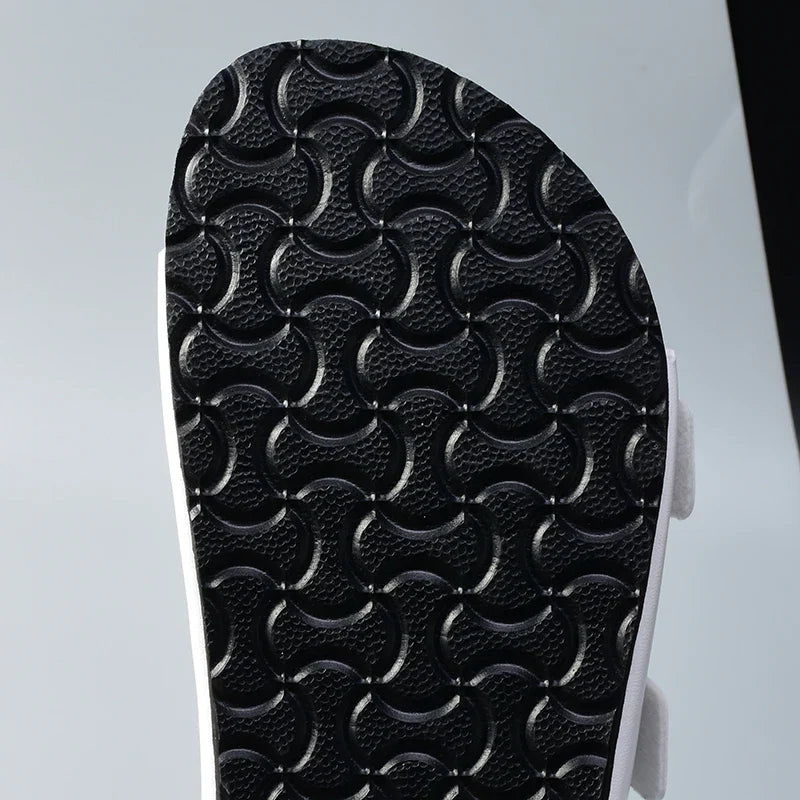 Claquette orthopédique homme double bride en liège