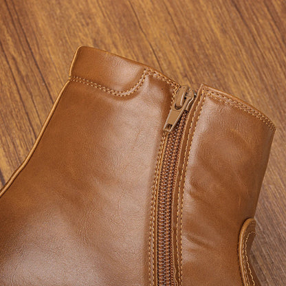 Botte orthopédique homme style vintage