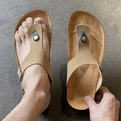 Tong orthopédique homme avec soutien ajustable