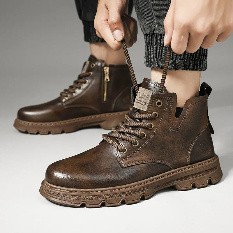 Botte orthopédique homme imperméable et résistante