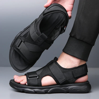 Sandale orthopédique homme à maintien croisé