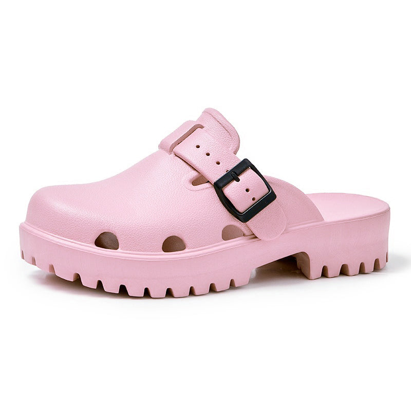 Sabot orthopédique femme avec bride réglable et crampons