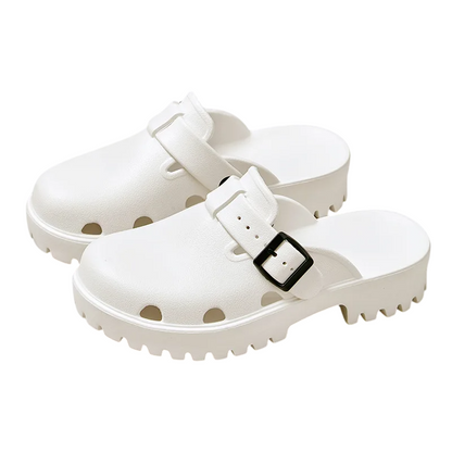 Sabot orthopédique femme avec bride réglable et crampons